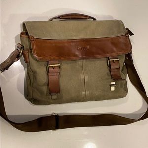 Bugatti briefcase with strap, 4 large pockets ,